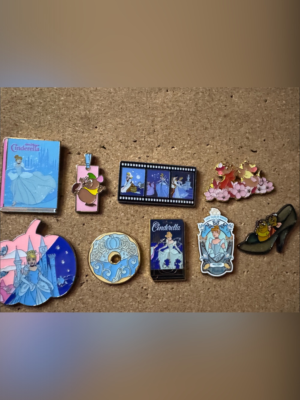 Cinderella Enamel Pin Set — 11 piece